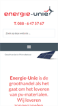 Mobile Screenshot of energie-unie.nl