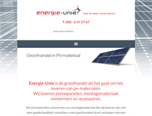 Tablet Screenshot of energie-unie.nl